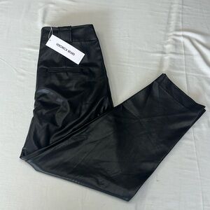 Veronica Brand Coolidge women leather pants. 95% Rayon 5% Spandex made in China